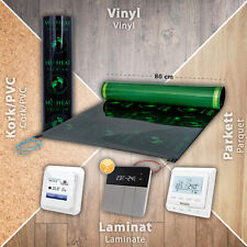 Elektrische Fußbodenheizung Infrarot Set Thermostat Laminat Vinyl Parkett a. HDF