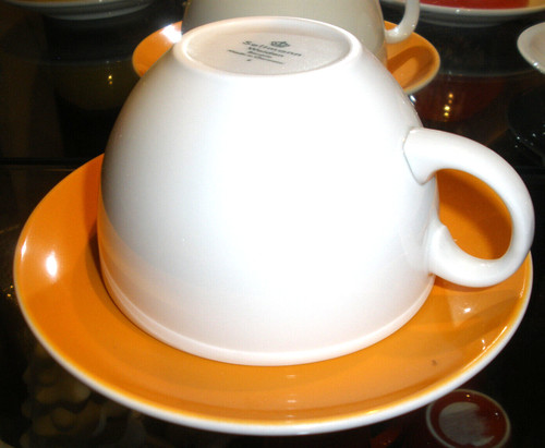 Große cappuccino tasse - große, cappuccino-tasse/set