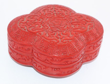 China Lackschnitzerei Schatulle Dose reich ornamentiert 7x15x14cm  /"688