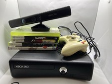 Microsoft Xbox 360 Slim Konsole Bundle 250gb mit Kinect, 5 Spielen & Zubehör