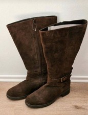 ‼️ NEU Sheego Weitschaftstiefel XXL, Wildleder Gr. 40 Dunkelbraun.?