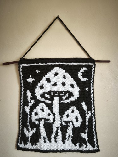 Häkel wandteppich wandbehang - wandteppich,