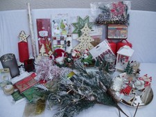 Weihnachtsdekoration Konvolut Basteln Figuren Beleuchtung Lametta Advent DEKO