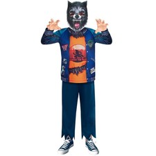 HALLOWEEN KARNEVAL KOSTÜM KINDER WERWOLF NACHHALTIG GR. 110 4 - 6 J. NEU OVP