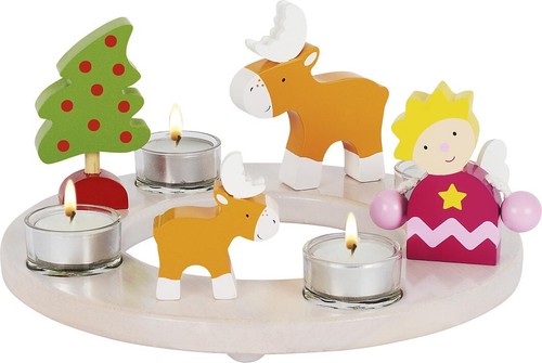 Kerzenkranz für weihnachten - kerzenkranz,