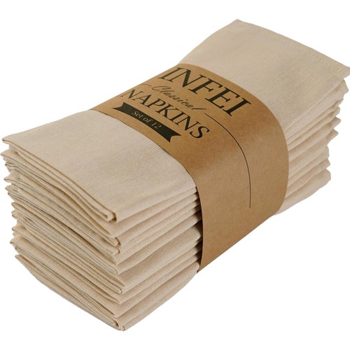 Stoffservietten 40x40cm leinen - 40x40cm,