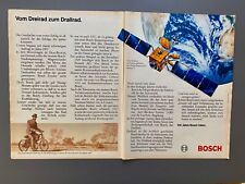 100 Jahre Bosch Vom Dreirad zum Drallrad Oldtimer 1986 Vintage Werbung Reklame
