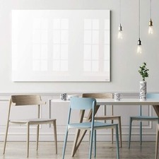 Freischwebendes & rahmenloses Glas Whiteboard Wandtafel Magnettafel Glastafel