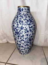 Große Vintage Vase in Kobalt