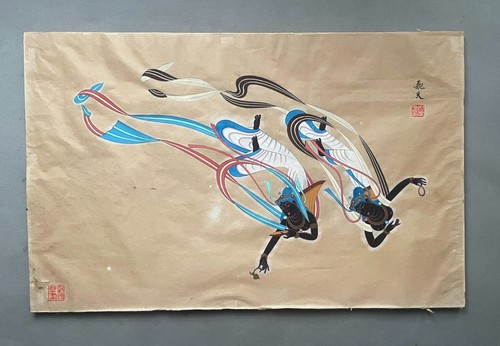 Fliegende apsaras - fliegende,