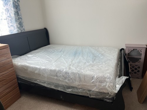 Black ikea bed - black,