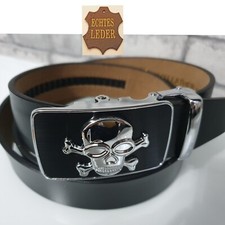 Herren damen gürtel totenkopf - herren,