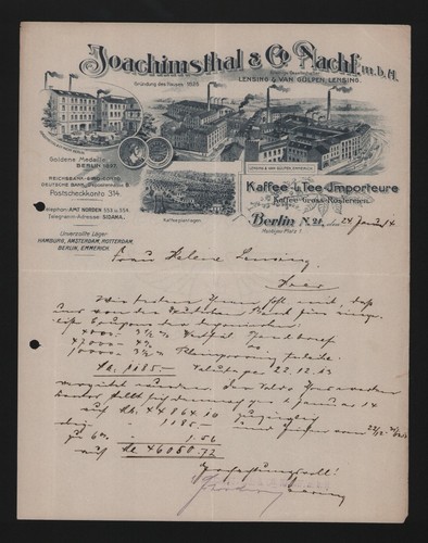 Berlin brief 1914 - brief,