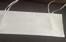 2 x  Nackenrollenbezug   -  59 % Baumwolle, weiß - 2