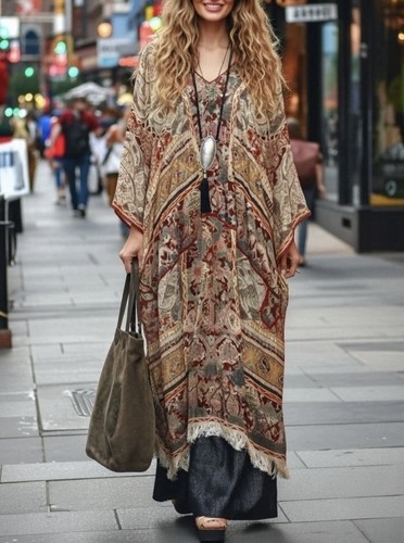 Zara kleid paisley kaftan - paisley,