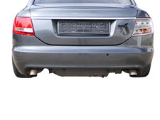 Audi A6 4F C6 Limousine Stoßstange hinten Heckstoßstange grau LZ7S PDC S-line