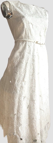 Escada kleid weiß - kleid, in
