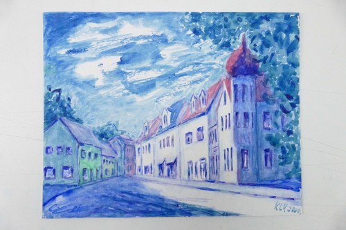 Wilhelm klußmann aquarell - wilhelm,