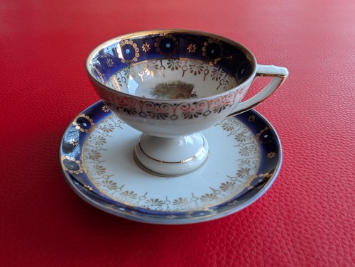 1900 kobalt sammeltasse - kobalt, gold