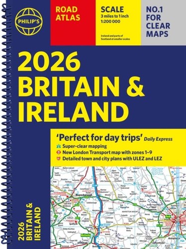 2026 philip road atlas - philip's,