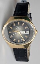 POLJOT 2628.H 17 JEWELS Tag/Datum Vergoldet Armbanduhr