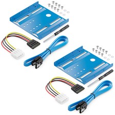 2x Einbaurahmen Set für 2,5" SSD HDD Festplatten PC Computer Halterung Adapter