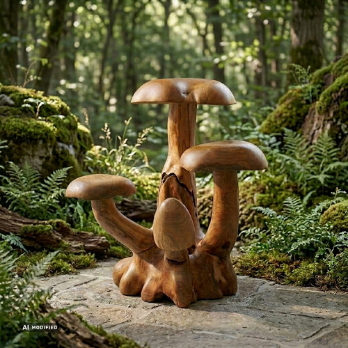 Holzskulptur xxl pilze - xxl,