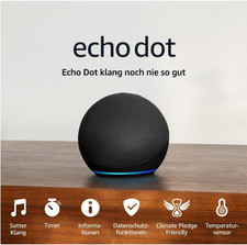 Echo Dot (5. Gen.) | Smarter WLAN-Bluetooth-Lautsprecher + Alexa Weiß u. Antraz.
