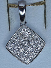 NEU 0.25 ♦️ Brillant Anhänger aus 375 Gold mit Diamant Quadrat Diamond ♦️♦️ 8695