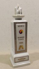 Porzellan Flasche Limoges France Cognac Camus Seoul 1988 Summer Games