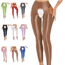 Damen Strumpfhosen Gymnastik Clubwear Einfarbige Farbe Leggings Hochdehnbar