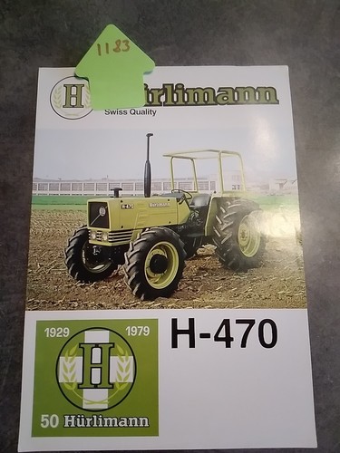 Hurlimann traktor 470 - hurlimann, h