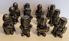 Restposten 12 Stück Ritterfiguren Ritter in Rüstung  Mittelalter Deko Geschenk