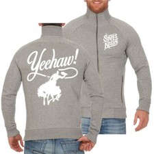 Herren Jacke Sweatjacke COWBOY Motiv Yeehaw Western Country Männer USA Geschenk