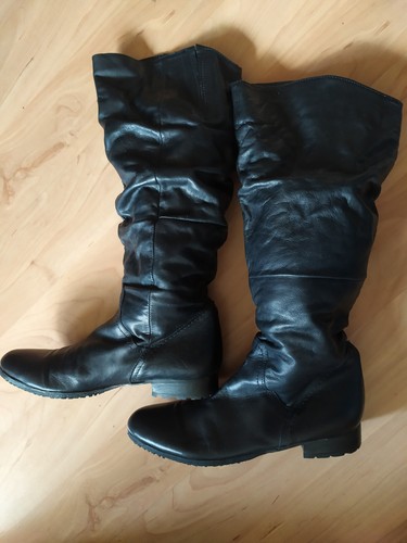 Stulpenstiefel leder - leder,