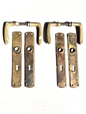 1 v. 2 Türgarnituren / Türbeschläge / original Jugendstil Berliner Altbau