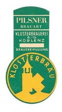 Bieretikett Klosterbrauerei