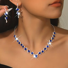 Damen schmuckset mit blauen - damen,