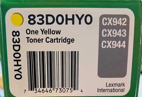 Lexmark 83d0hy0 original - 83d0hy0, toner