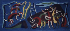 Heinz Friedrich Kirchner 1926-2000, Bremer Stadtmusikanten, Gouache, 1960