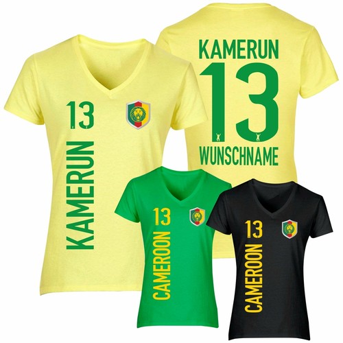 Fanshirt kamerun trikot damen - fanshirt,