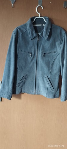 Raberg leder jacke grau - leder,