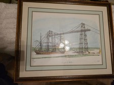 Le Pont de Martion Paris Frankreich Bild von 85/200 Original Holzrahmen Signiert