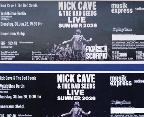 Nick cave tickets berlin - cave,