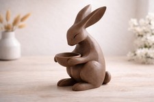 Dekofigur häsin mit - korb, |