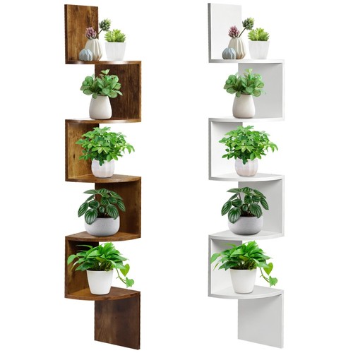 Eckregal zickzack holz - eckregal,