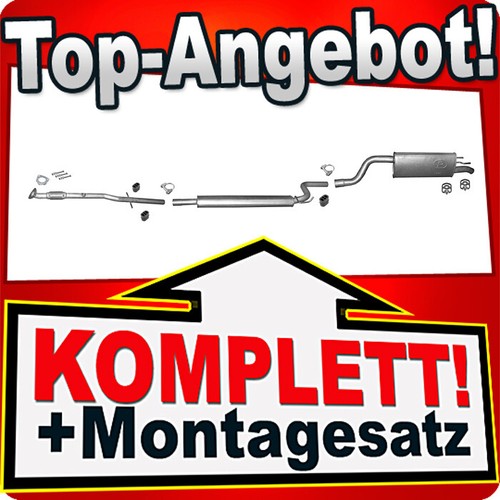 Auspuff für opel meriva - b, 1.4