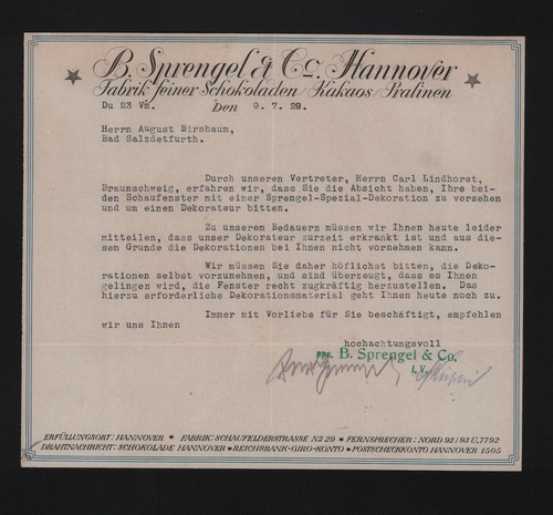 Hannover brief 1929 b - hannover,,