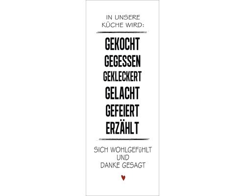 Glasbild küchenregeln gla2247 - küchenregeln,