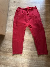 Damen Baggy Hose Rot Gr. M